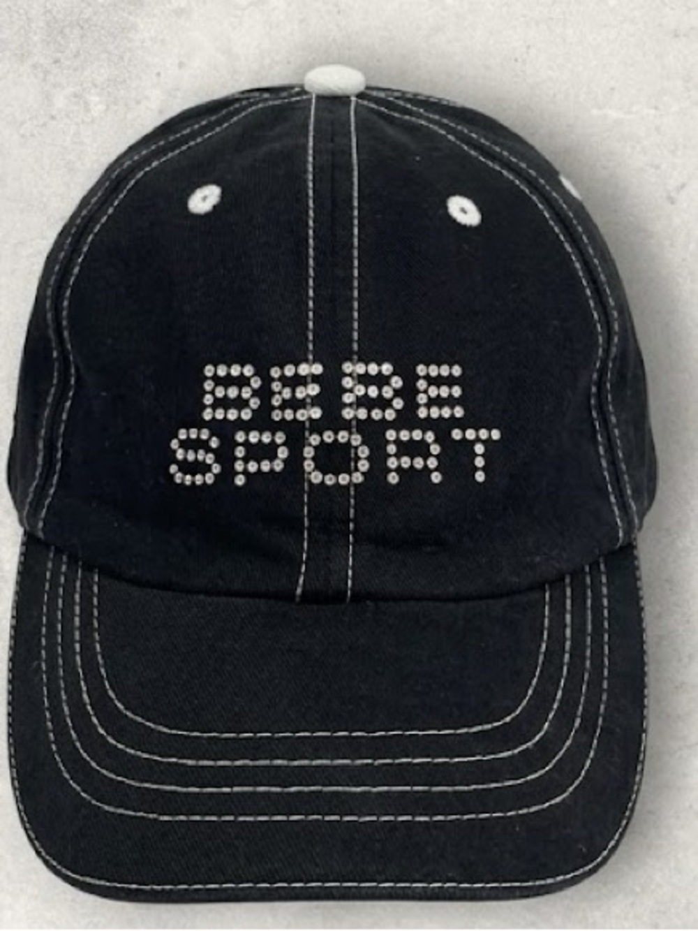 BEBE Women’s Rhinestone Bling baseball cap adjustable strap